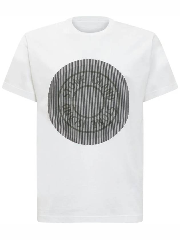 Lenticular Logo Short Sleeve T-Shirt White - STONE ISLAND - BALAAN 3