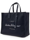 1927 Signature Logo Tote Bag Black - SALVATORE FERRAGAMO - BALAAN 3