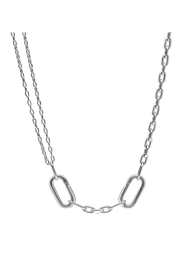 Double Link Chain Necklace Silver - PANDORA - BALAAN 1