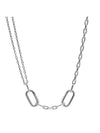 Double Link Chain Necklace Silver - PANDORA - BALAAN 1