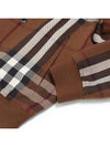 Check Wool Cotton Bomber Jacket Brown - BURBERRY - BALAAN 7