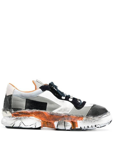 Men's Patchwork Low Top Sneakers - MAISON MARGIELA - BALAAN 1