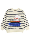 Striped Kids Sweatshirt 2362012360 BLUE - MINI RODINI - BALAAN 1