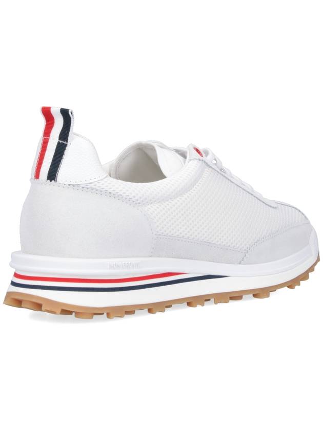 Fine Kid Suede Tech Runner White - THOM BROWNE - BALAAN 5