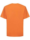 Puma de Coeur Heart Double Logo Patch Orange Cotton T Shirt 535992 72 - AMI - BALAAN 3