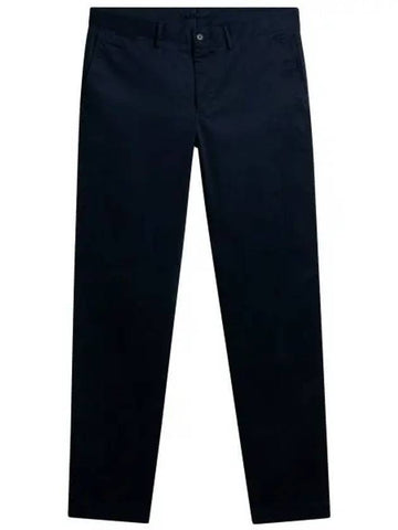 Chaze Cloud Satin Straight Pants Navy - J.LINDEBERG - BALAAN 1