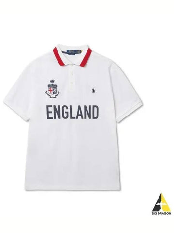 Classic fit England polo shirt white - POLO RALPH LAUREN - BALAAN 1