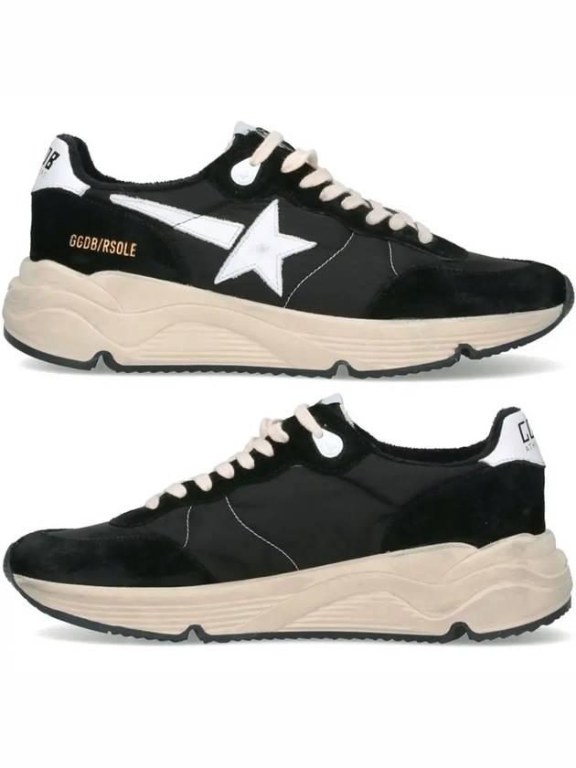 Men's Running Sole Low Top Sneakers Black - GOLDEN GOOSE - BALAAN 2