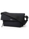 Logo Print Cotton Cross Bag Black - JIL SANDER - BALAAN 2