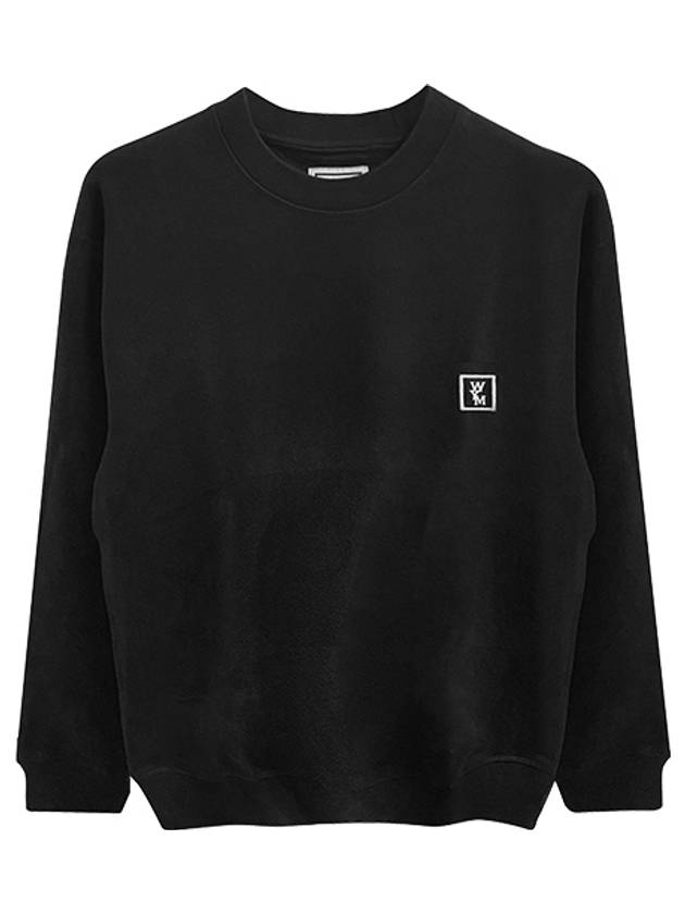 Embroidery Logo Crew Neck Sweatshirt Black - WOOYOUNGMI - BALAAN 2