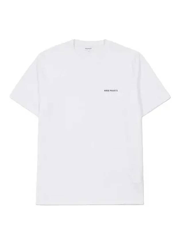 Johannes Standard Logo Short Sleeve T Shirt White Tee - NORSE PROJECTS - BALAAN 1