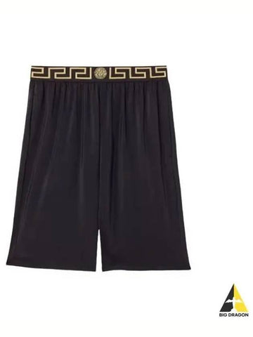 Bermuda Greek short pants black 1003754 1A02555 - VERSACE - BALAAN 1