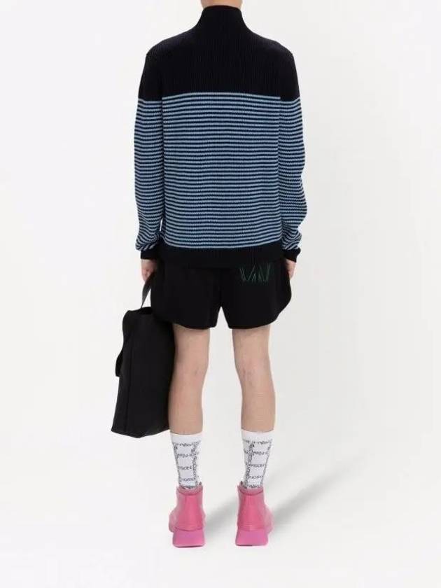 Logo Striped Puller Jumper Knit Top Blue - JW ANDERSON - BALAAN 5