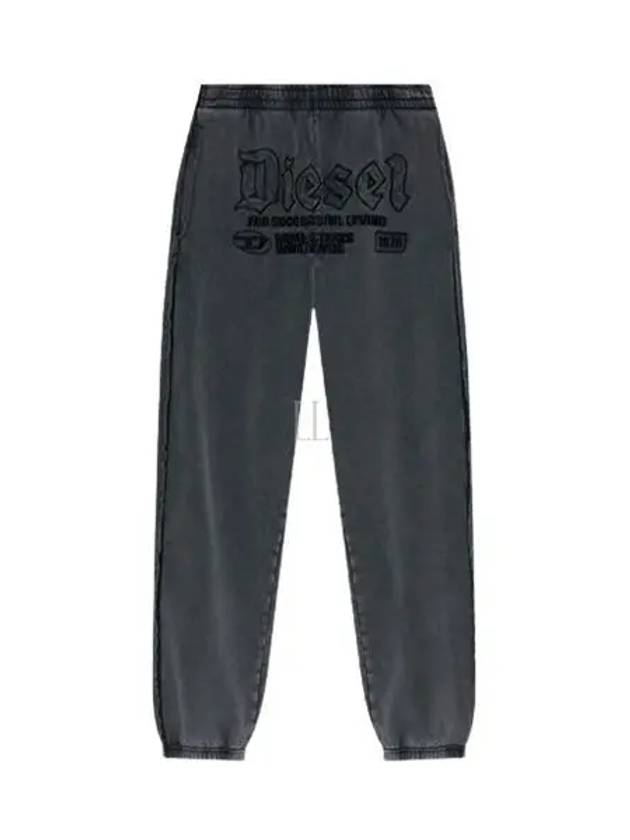 P Marky Embroidered Logo Track Pants Black - DIESEL - BALAAN 2