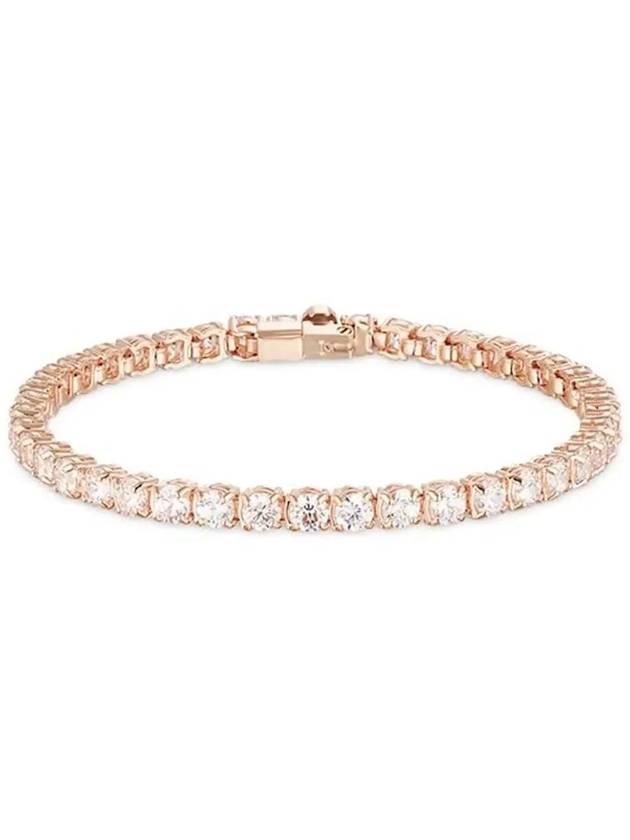 Matrix Crystal Tennis Bracelet Rose Gold - SWAROVSKI - BALAAN 4