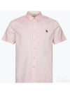 Zebra Patch Casual Fit Short Sleeve Shirt Light Pink - PAUL SMITH - BALAAN 2