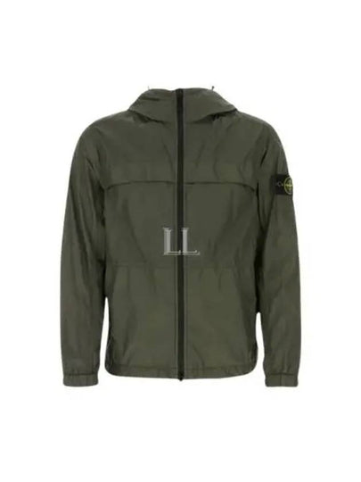 Crinkle Reps Hooded Jacket Dark Green - STONE ISLAND - BALAAN 2