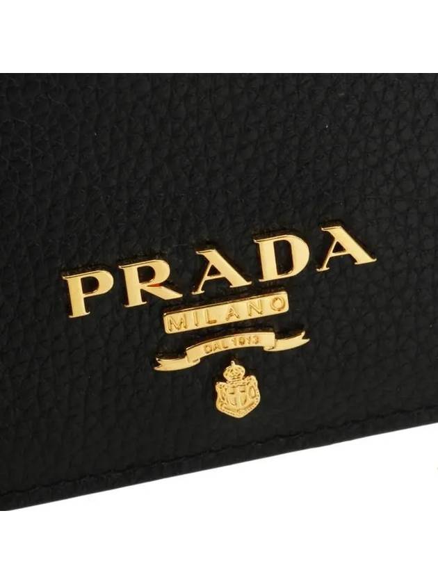 Vitello Card Wallet Black - PRADA - BALAAN 6