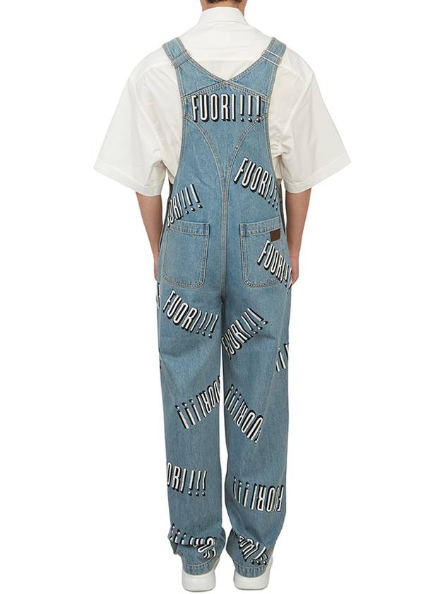 Cotton Dungaree Jeans Blue - GUCCI - BALAAN 6