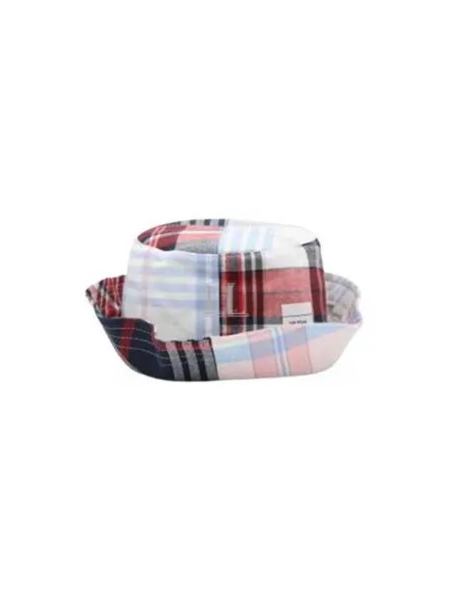 Patchwork Check Bucket Hat - THOM BROWNE - BALAAN 2