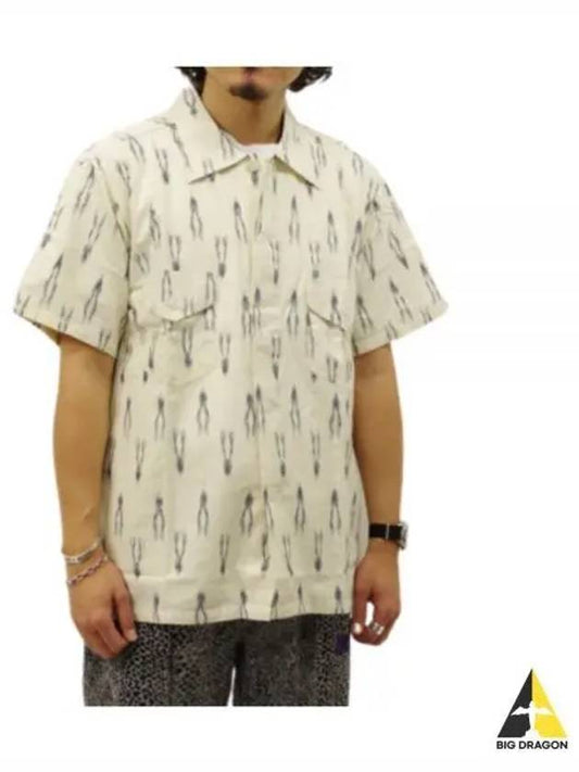 South2 West8 Nami Seopal Smokey Short Sleeve Shirt Cream KP859 - SOUTH2 WEST8 - BALAAN 1