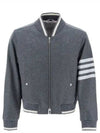 4 Bar Stripe Bomber Jacket Grey - THOM BROWNE - BALAAN 2