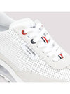 Women Vitello Calf Tech Runner Clear Sole Low Top Sneakers White - THOM BROWNE - BALAAN 5