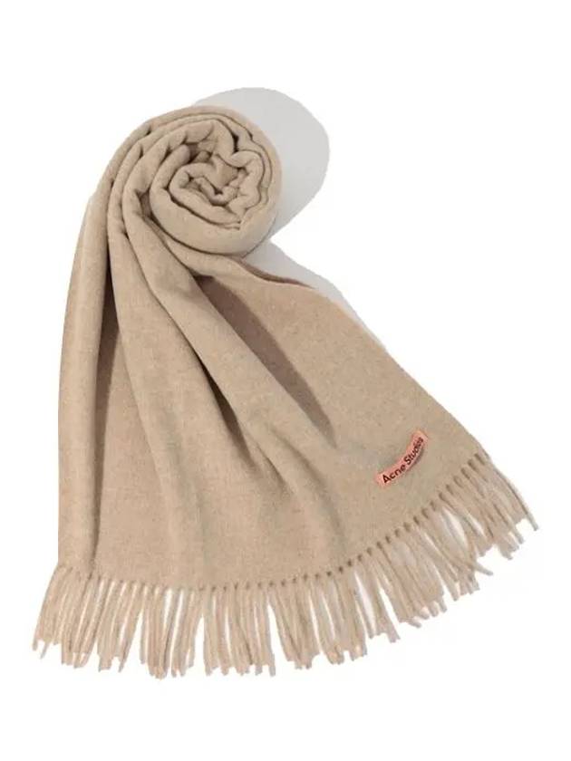 Wool Fringe Muffler Oatmeal Melange - ACNE STUDIOS - BALAAN 3