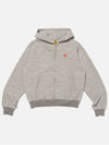 Logo hooded zip up jacket gray HM27CS033 GRA - HUMAN MADE - BALAAN 1