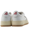 Suede Leather Low Top Sneakers White - AUTRY - BALAAN 5