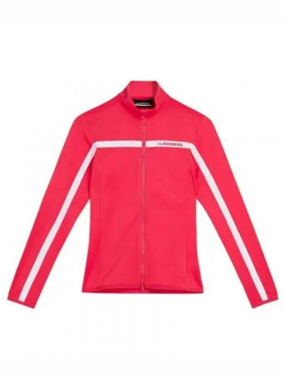 Women's Zenith Mid Layer Zip-Up Jacket Pink - J.LINDEBERG - BALAAN 2