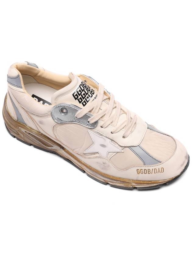 Dad Star Nappa Nylon Low Top Sneakers Beige - GOLDEN GOOSE - BALAAN 4