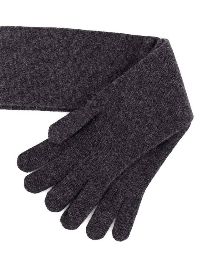 Knit Gloves Grey - MAX MARA - BALAAN 3