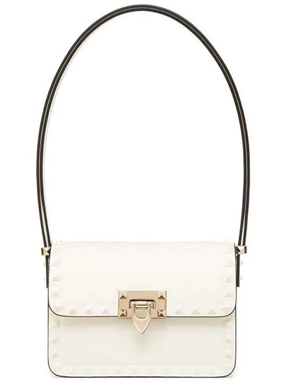 Small Rockstud 23 Calfskin Shoulder Bag White - VALENTINO - BALAAN 2