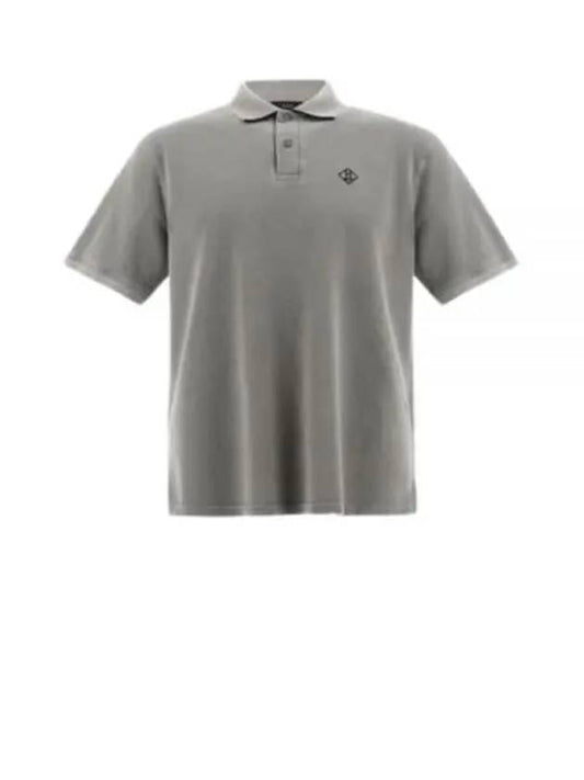 Logo Embroidery Short Sleeve Cotton Polo Shirt Grey - HERNO - BALAAN 2