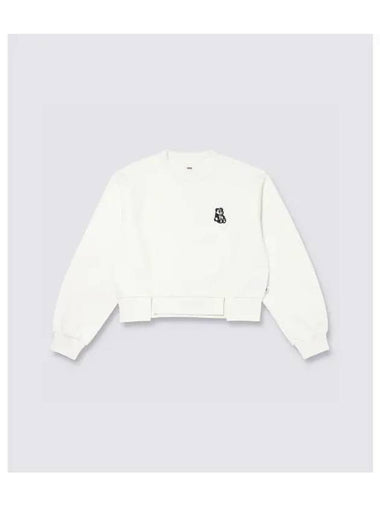 Panda Crop Crew Neck Marshmallow VN000JK0FS81 - VANS - BALAAN 1