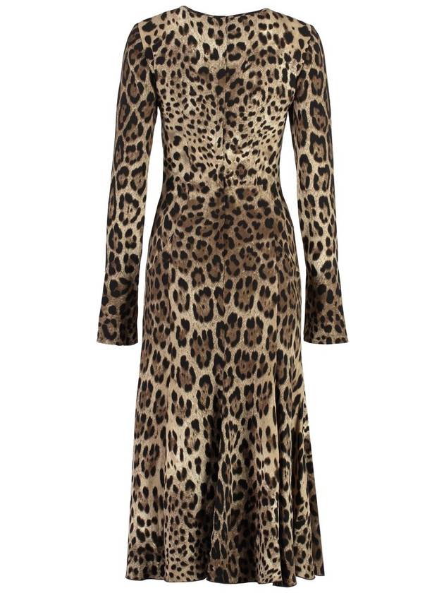 Midi Dress F6AUVTFSRKI HY13M ANIMALIER - DOLCE&GABBANA - BALAAN 3