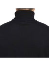 Wappen Patch Virgin Wool Turtleneck Navy - STONE ISLAND - BALAAN 8