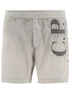 Big Logo Swim Shorts Grey - CP COMPANY - BALAAN 2