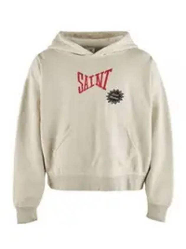 Logo Hoodie Grey - SAINT MXXXXXX - BALAAN 1