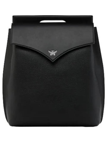 Embossed Leather Diamond Backpack Bag - MCM - BALAAN 1