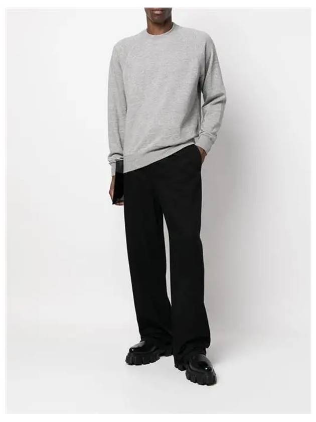 Brushed Back Cotton Blend Sweatshirt Melange - TOM FORD - BALAAN.