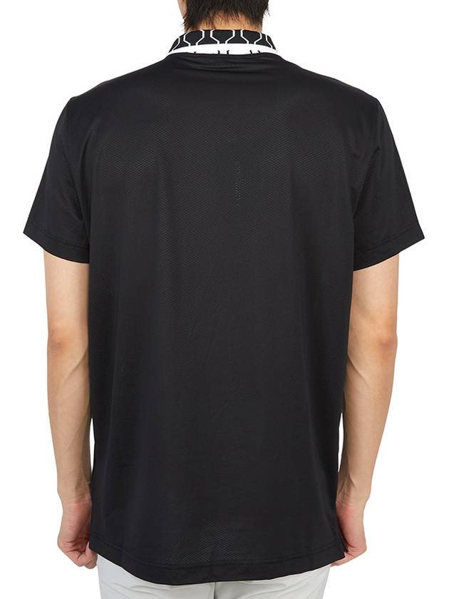 Glen Regular Fit PK Shirt Black - J.LINDEBERG - BALAAN 7