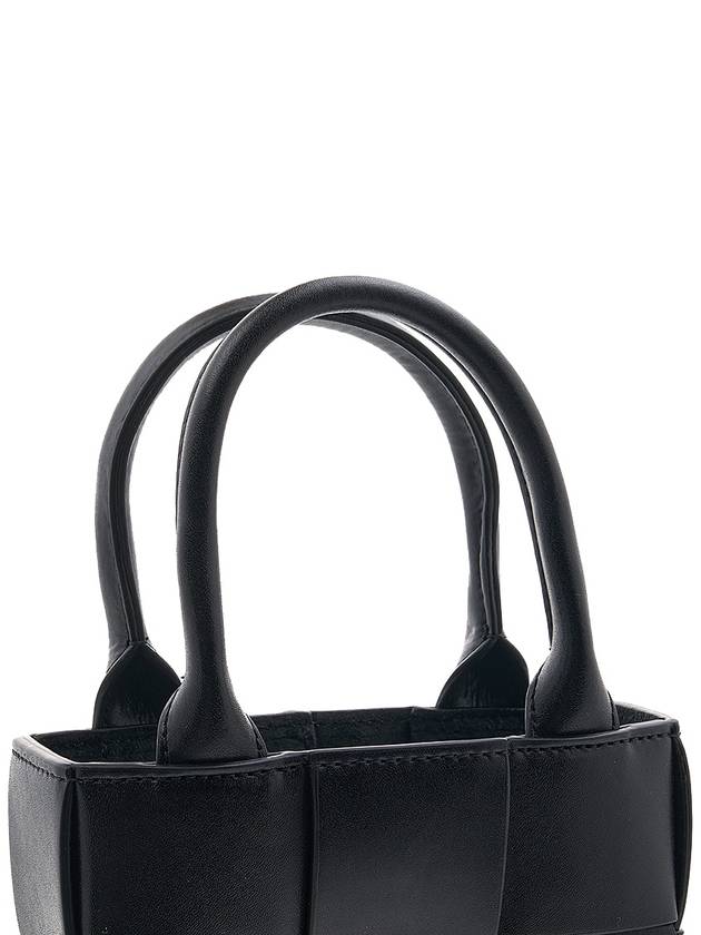 Intrecciato Cassette Mini Tote Bag Black - BOTTEGA VENETA - BALAAN 8