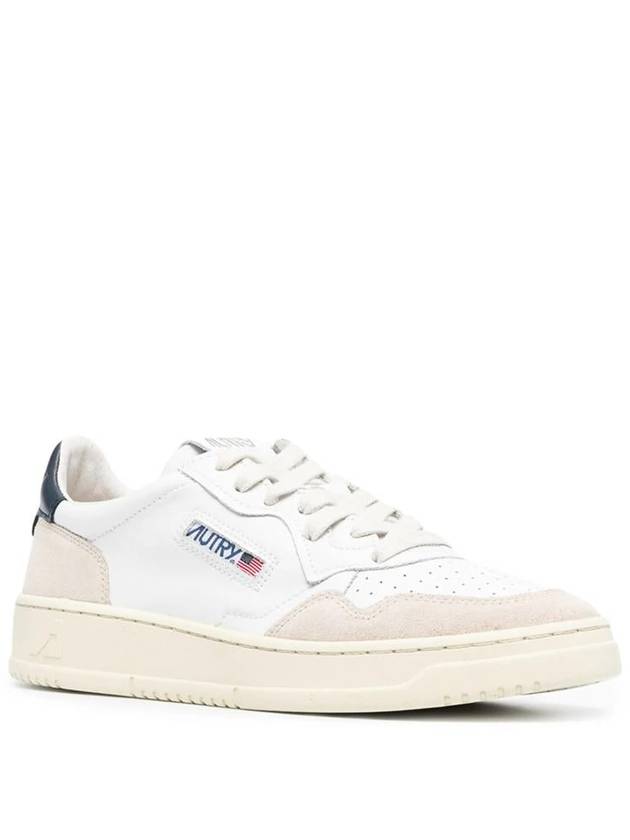 Medalist Navy Tab Low Top Sneakers White Blue - AUTRY - BALAAN 3