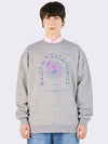 Glowing Sea Horse Sweatshirt Gray - AOX - BALAAN 3