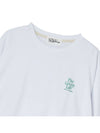 Essential Crop Long Sleeve T-Shirt White - THE GREEN LAB - BALAAN 3