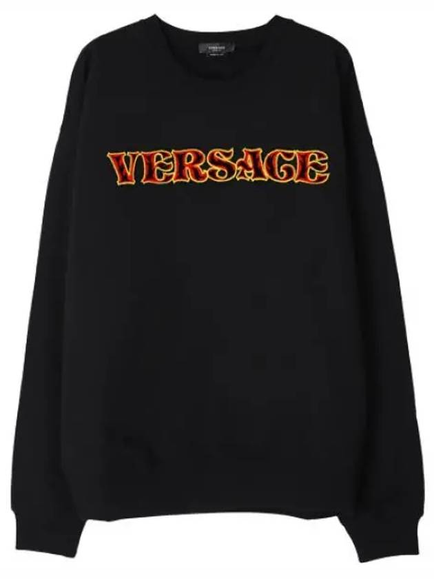 Rug Logo Embroidered Sweatshirt Men - VERSACE - BALAAN 1