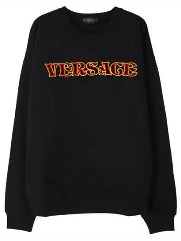 Rug logo embroidered sweatshirt - VERSACE - BALAAN 1