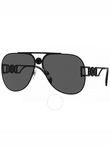 Versace Dark Grey Pilot Unisex Sunglasses VE2255 126187 63 - VERSACE - BALAAN 1